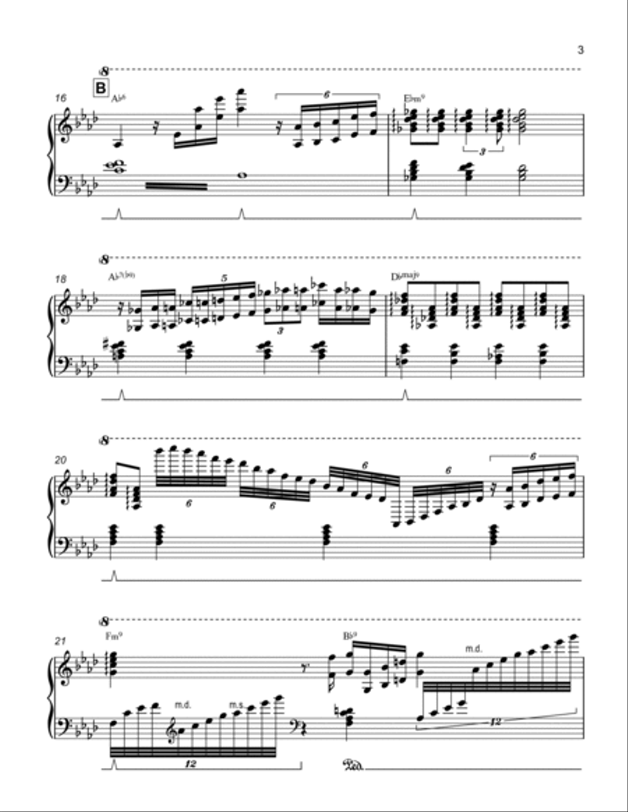 Misty Piano Solo scores gallery preview page 3