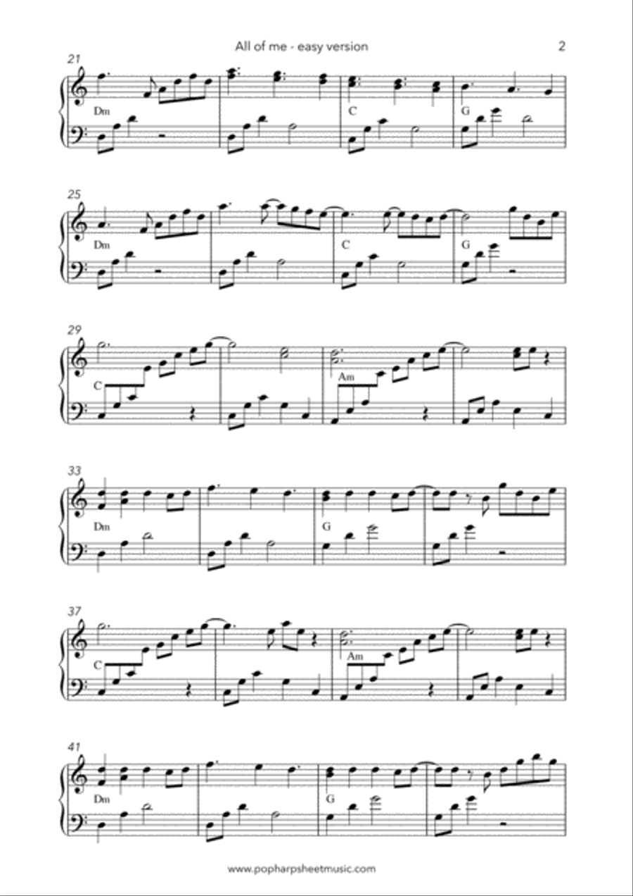 All Of Me All Of Me Harp scores gallery preview page 3