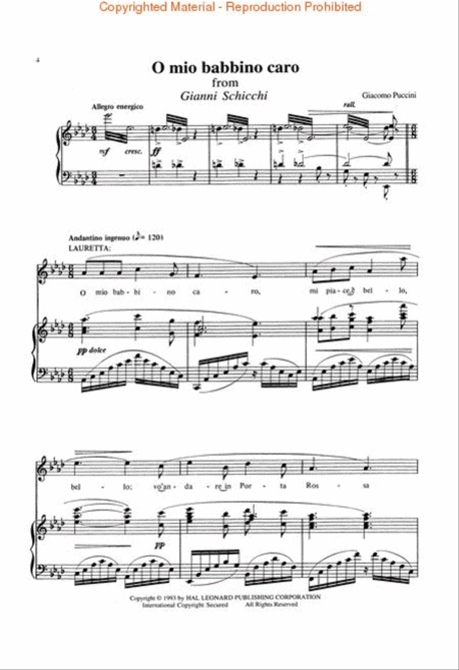 O mio babbino caro (from Gianni Schicchi) Voice scores gallery preview page 2