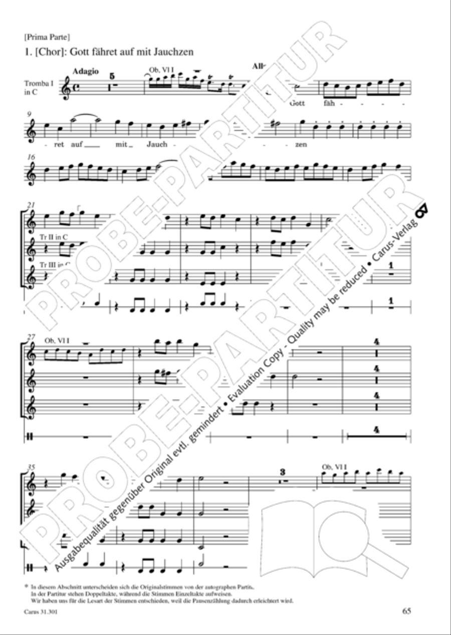 Bach for Brass 1: Cantatas I Voice scores gallery preview page 74