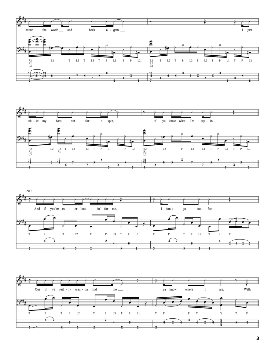 Me And My Bass Guitar Acoustic Guitar scores gallery preview page 3