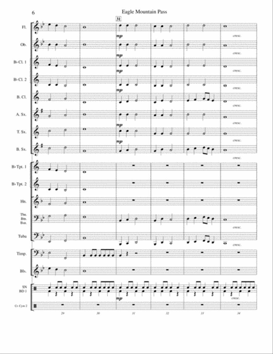 Eagle Mountain Pass Concert Band scores gallery preview page 6