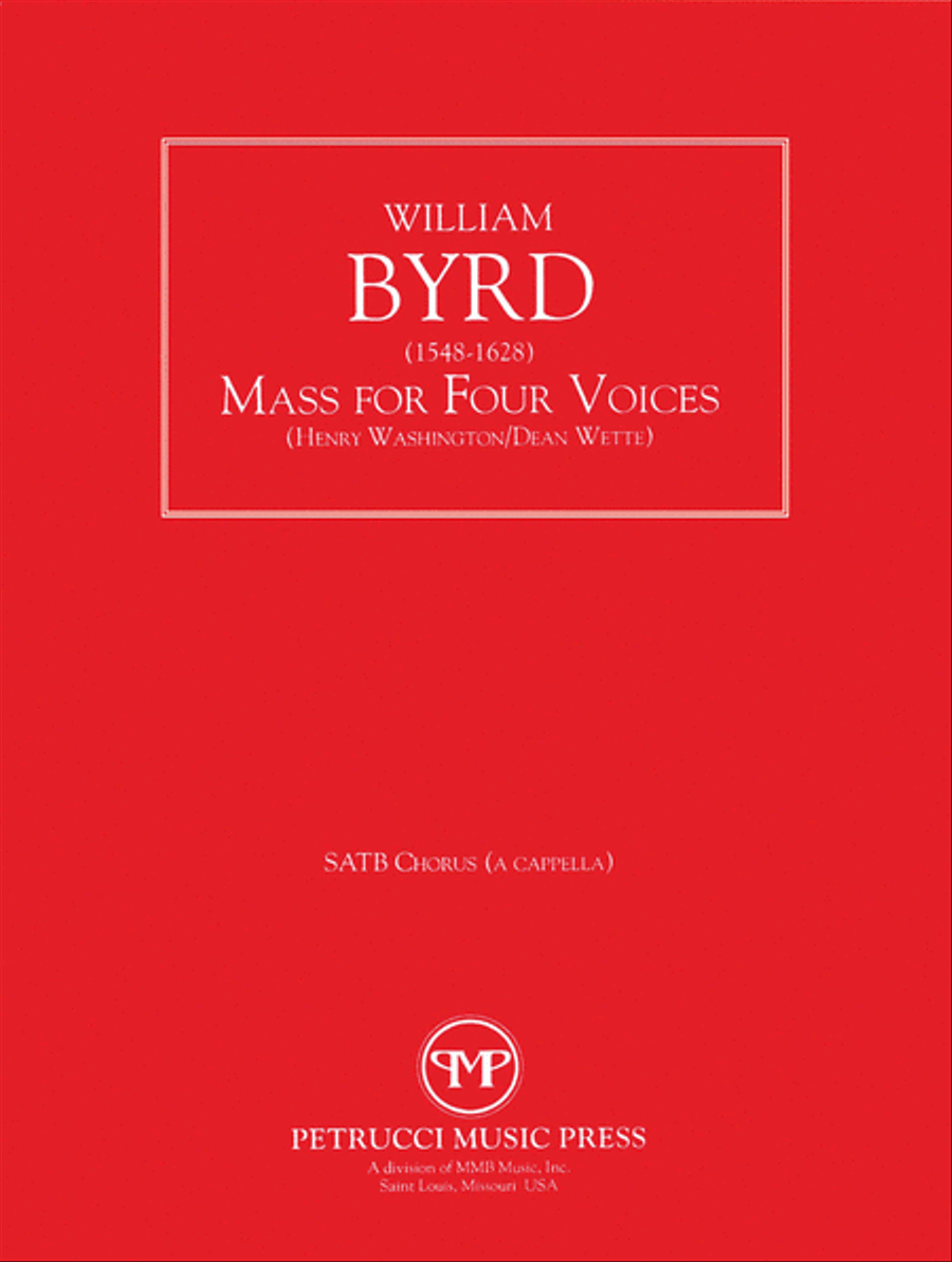 Mass for Four Voices 4-Part scores gallery preview page 1