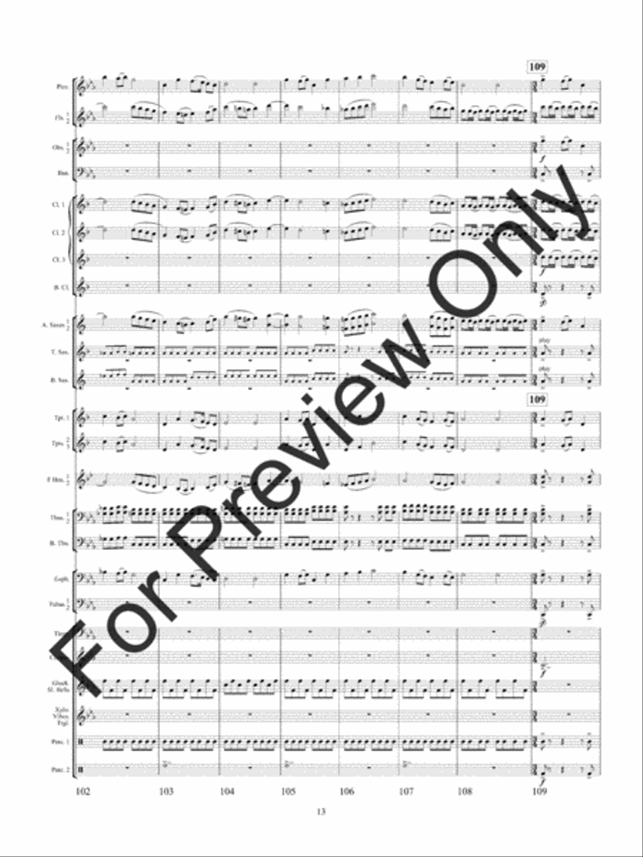 Winterfest (Score) Concert Band scores gallery preview page 16