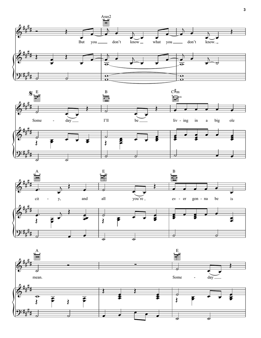 Mean Acoustic Guitar scores gallery preview page 3