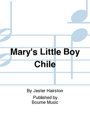 Book cover for Mary's Little Boy Chile