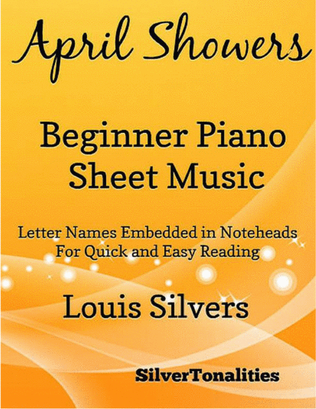 April Showers Beginner Piano Sheet Music