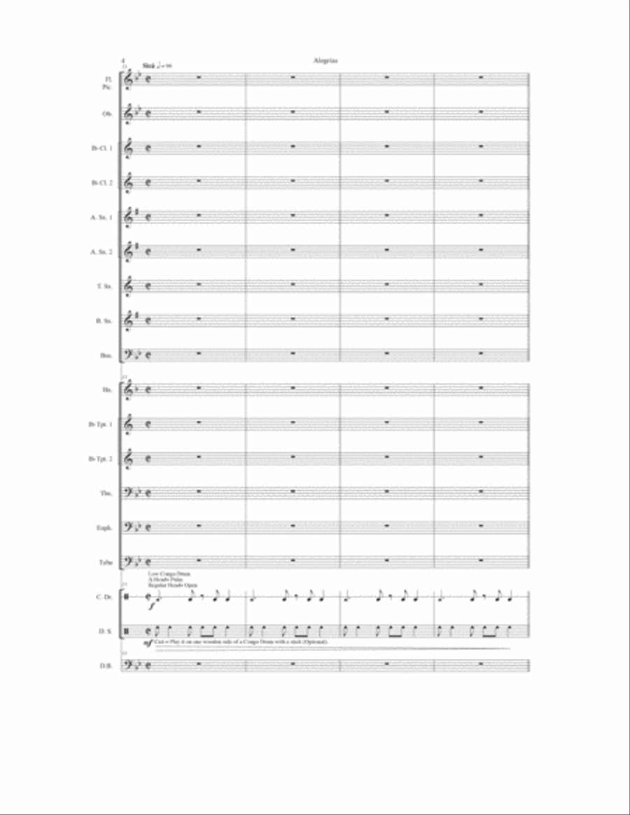Joys (Alegrías) Concert Band scores gallery preview page 5