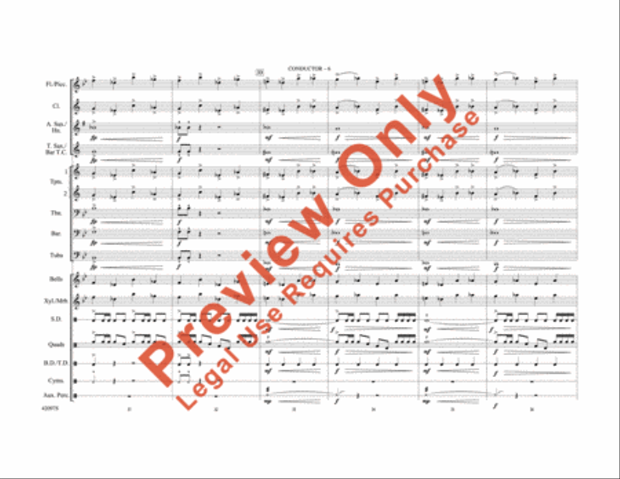 Man of Steel, Part 1 Marching Band scores gallery preview page 7