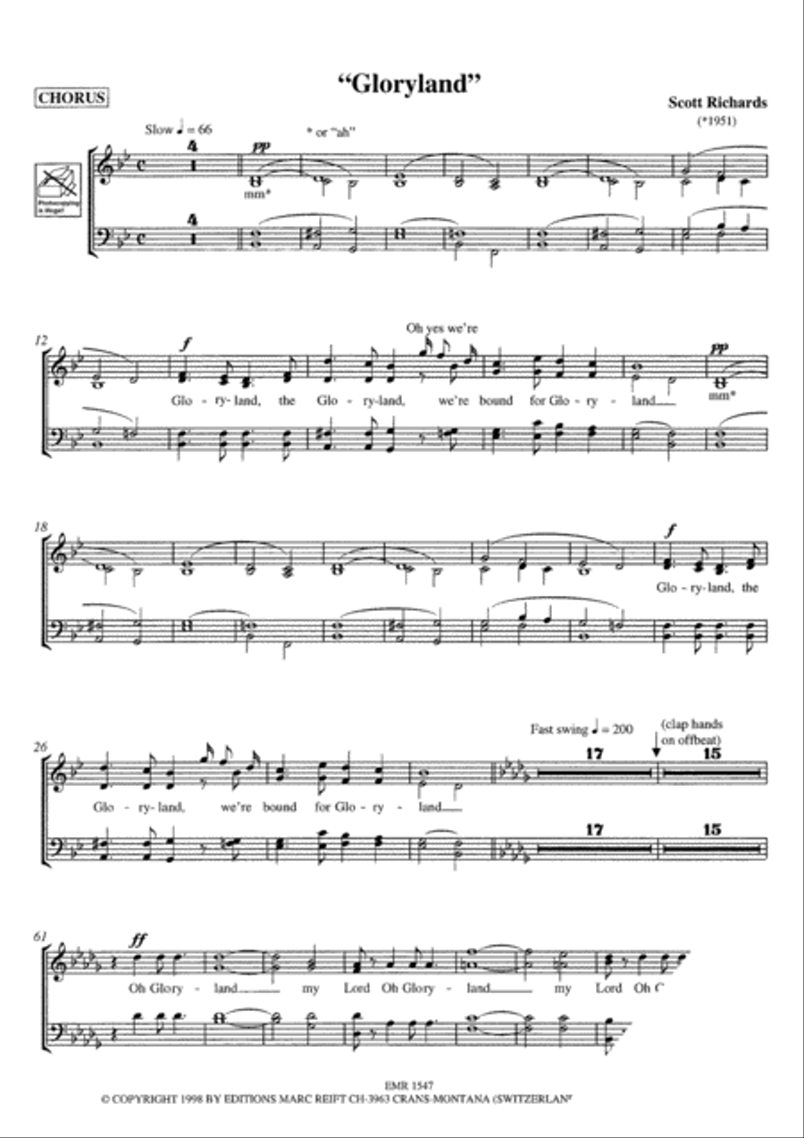 Gloryland Gloryland 4-Part scores gallery preview page 4