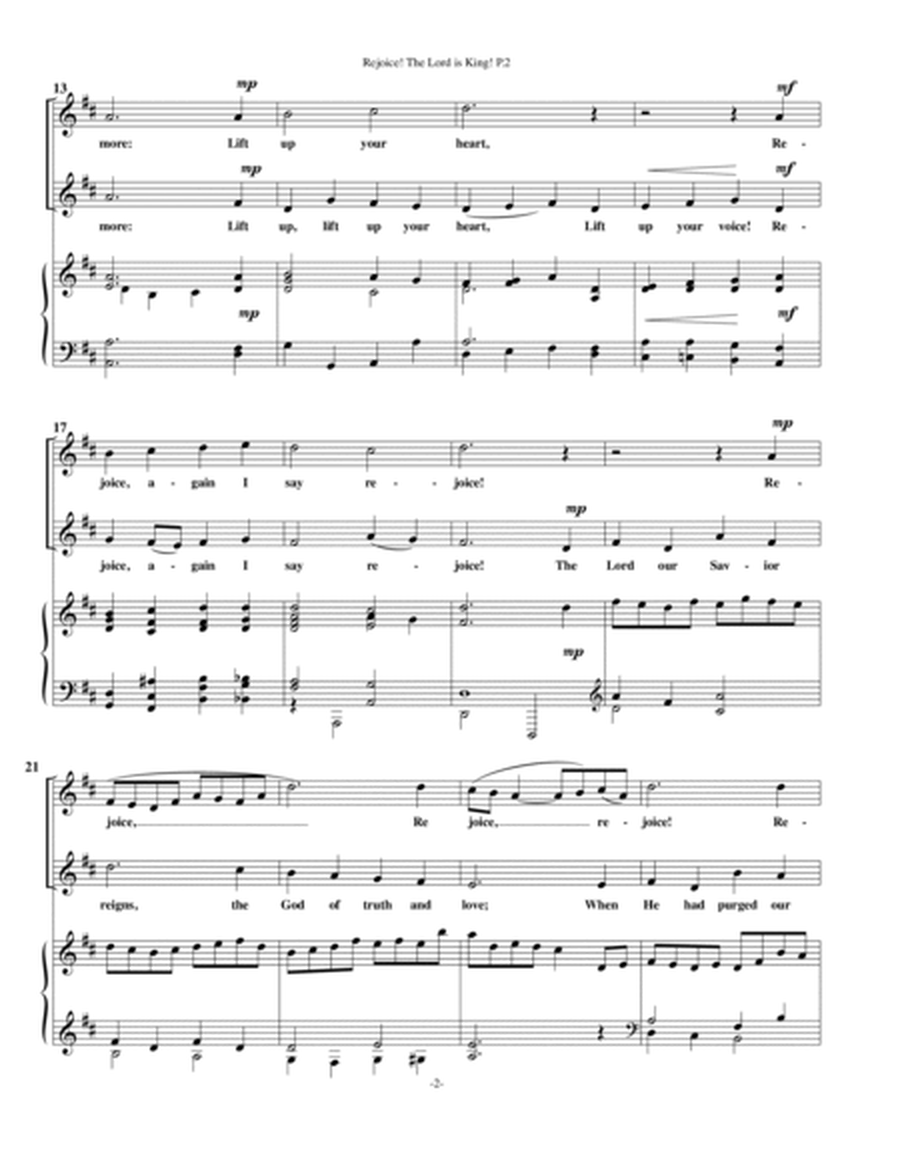 Rejoice! The Lord is King!--Vocal Duet.pdf image number null