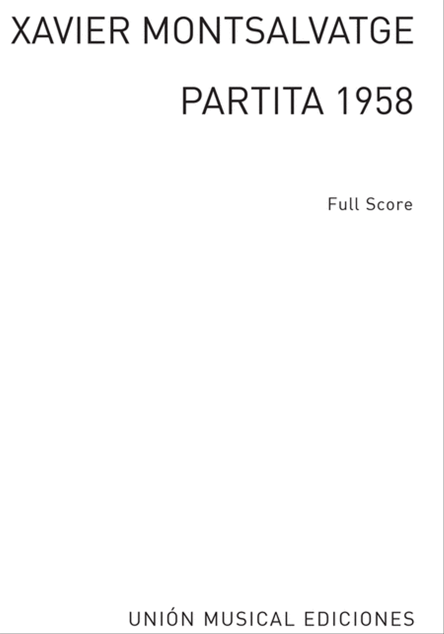 Partita 1958 Orchestra scores gallery preview page 1