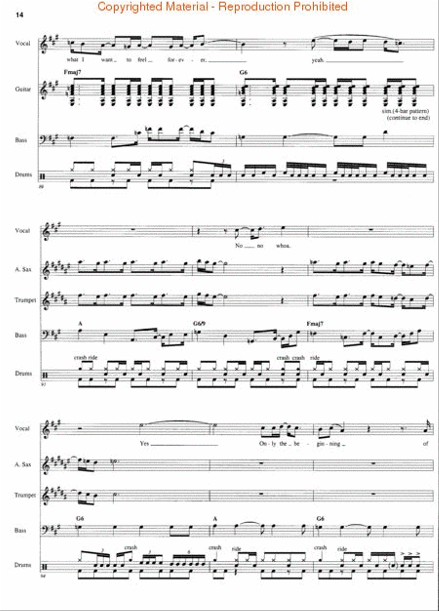 Chicago – Transcribed Scores Volume 1 Tenor Saxophone scores gallery preview page 4