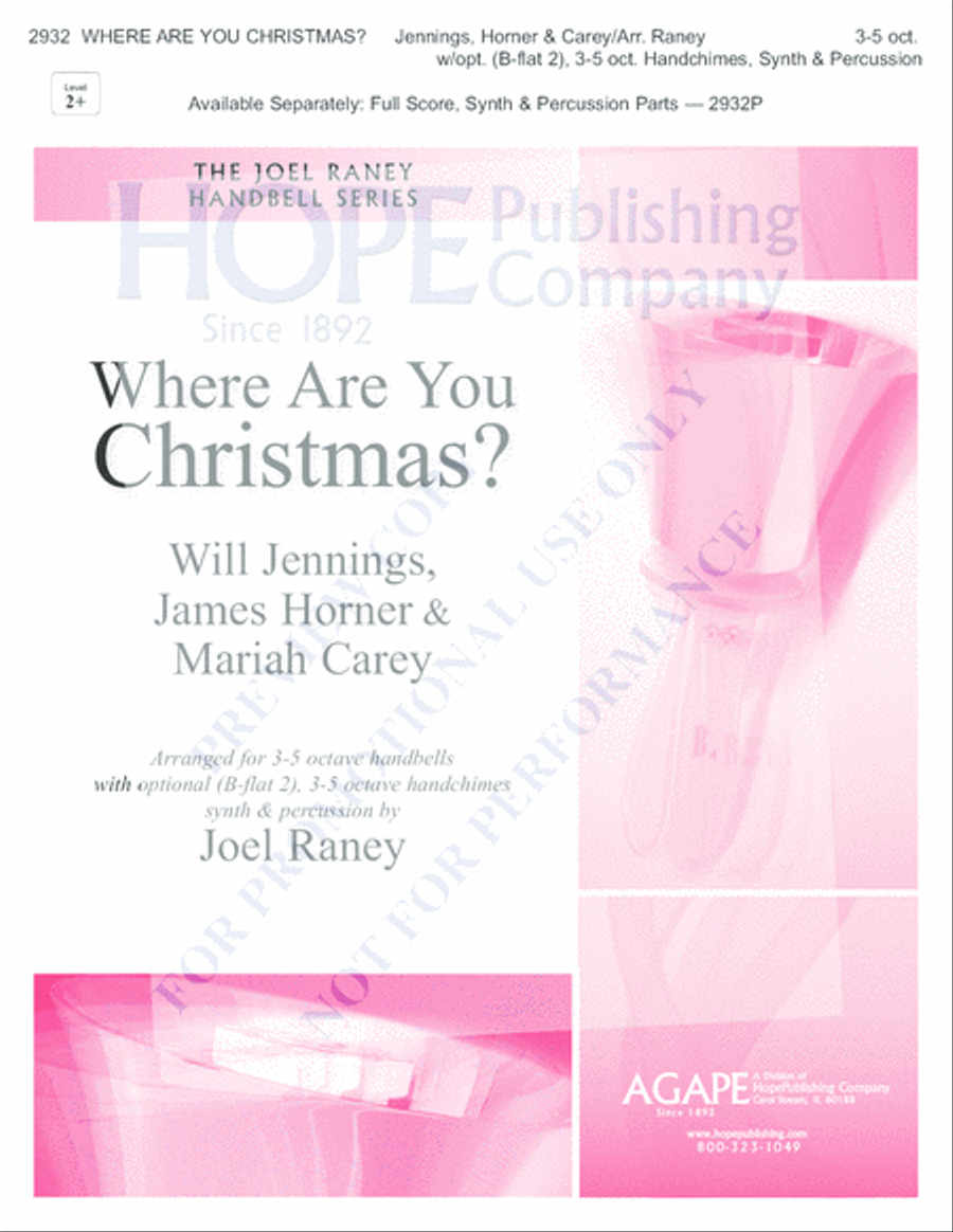 Where Are You Christmas? Where Are You Christmas? Handbell Choir scores gallery preview page 2
