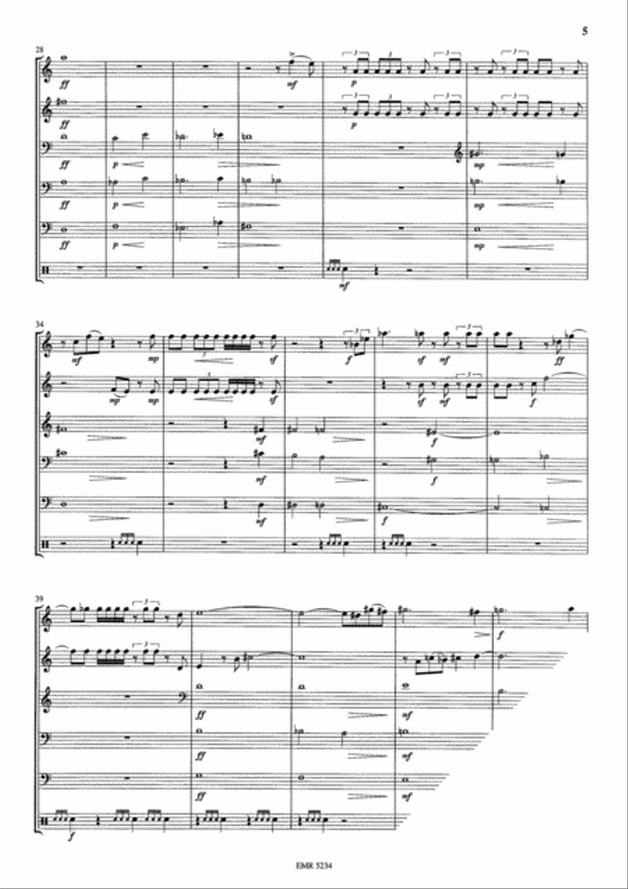 Psalm 2 Brass Ensemble scores gallery preview page 6
