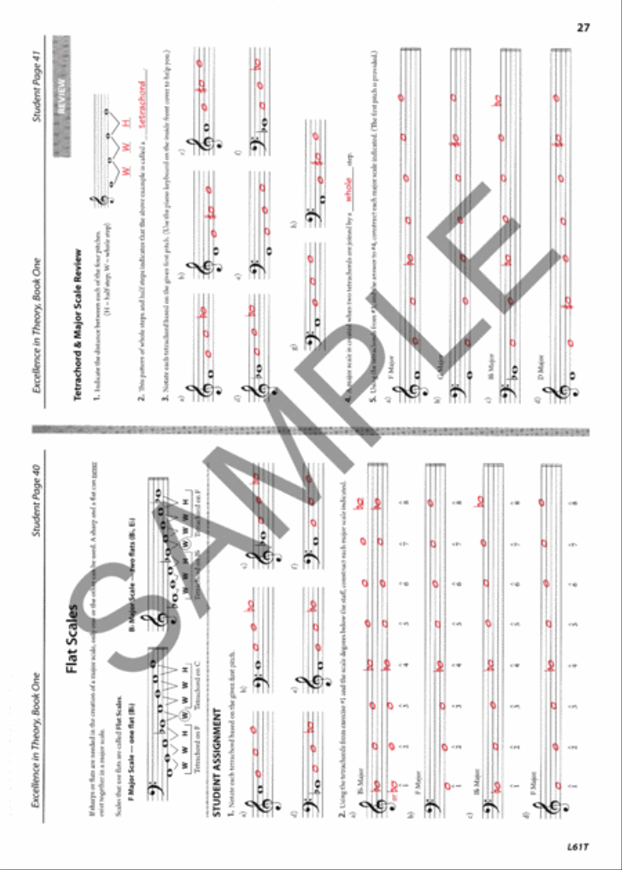 Excellence in Theory Music Theory, Ear Training, and History Workbook(Answer Key) Concert Band Methods scores gallery preview page 3