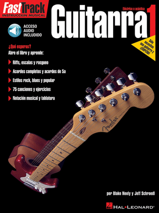 Book cover for FastTrack Guitar Method – Spanish Edition - Level 1