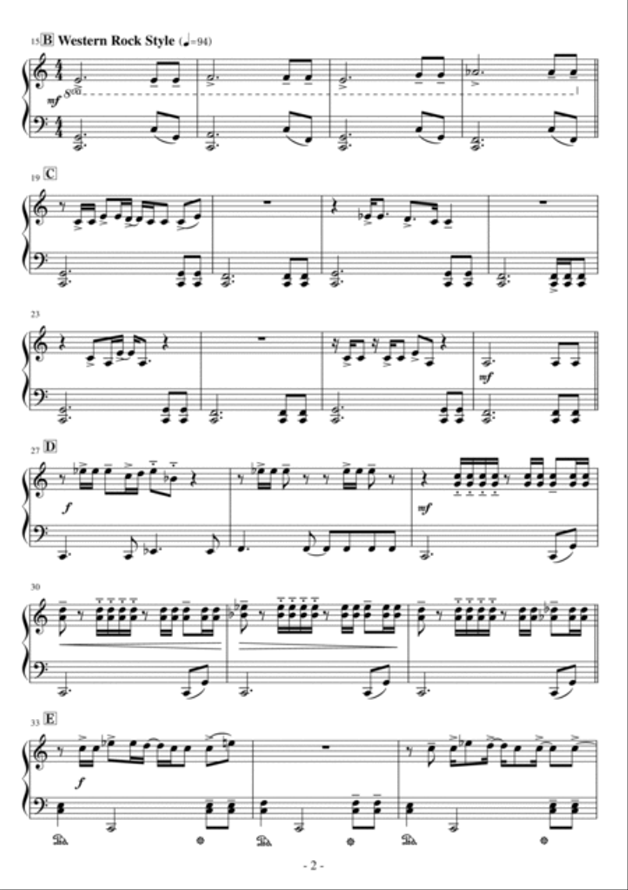 Ameriican Requiem Easy Piano scores gallery preview page 2
