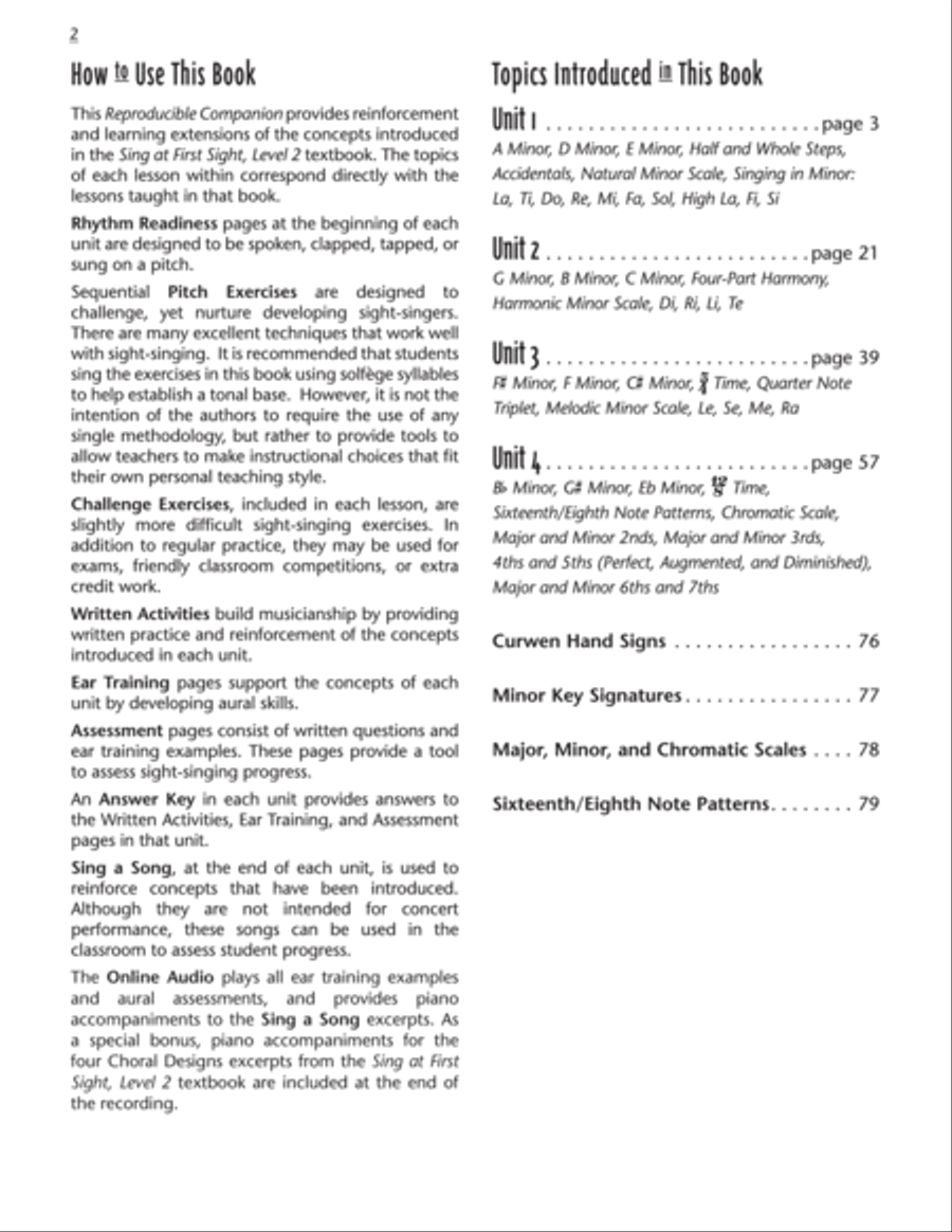 Sing at First Sight Reproducible Companion, Book 2 Choir scores gallery preview page 2