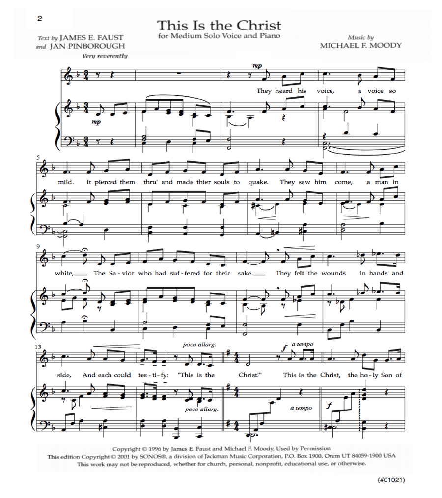 This Is the Christ - Vocal Solo Medium This Is the Christ - Vocal Solo Medium Voice Solo scores gallery preview page 2