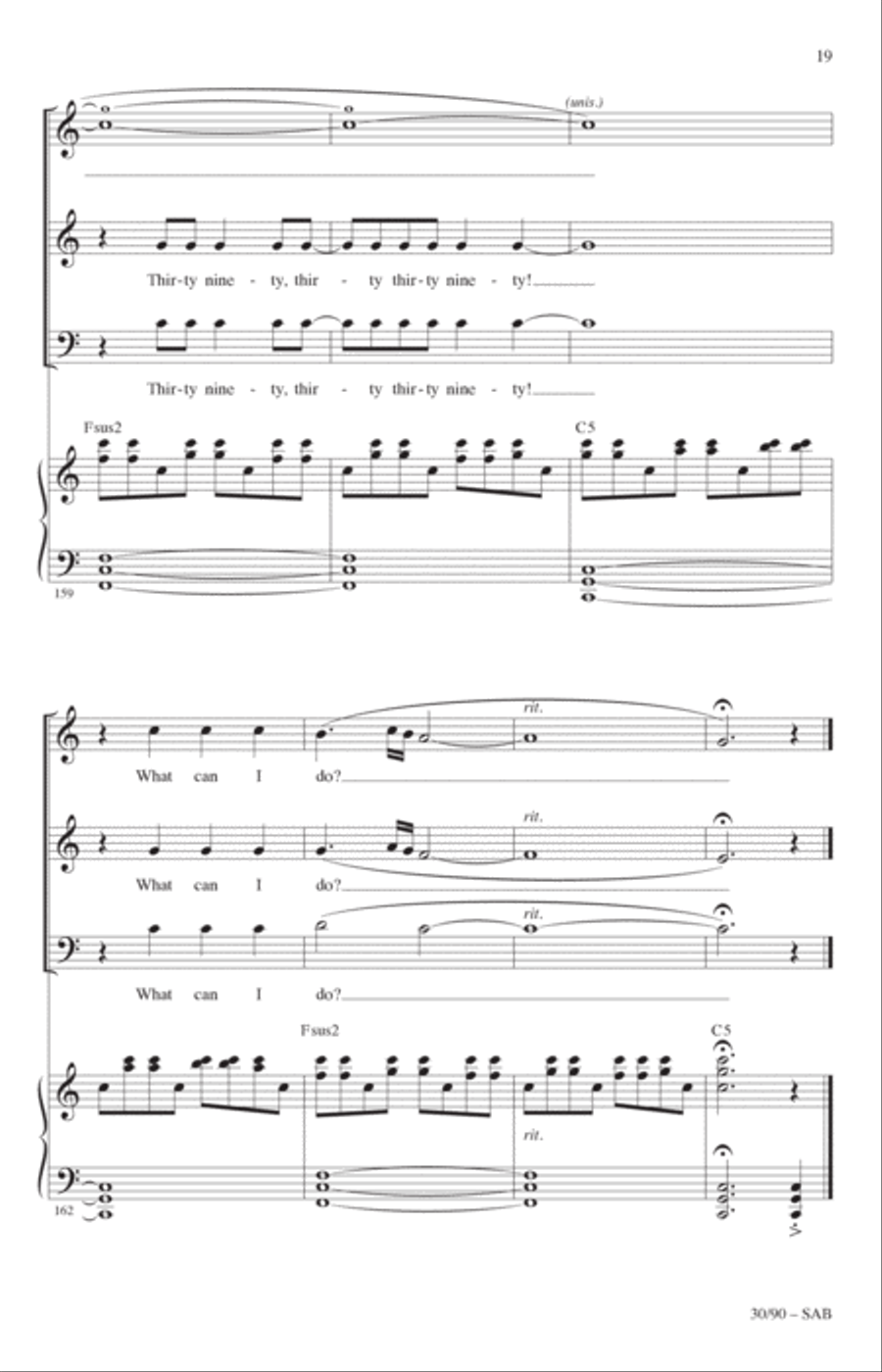 30/90 (from tick, tick... BOOM!) (arr. Roger Emerson) 3-Part scores gallery preview page 18