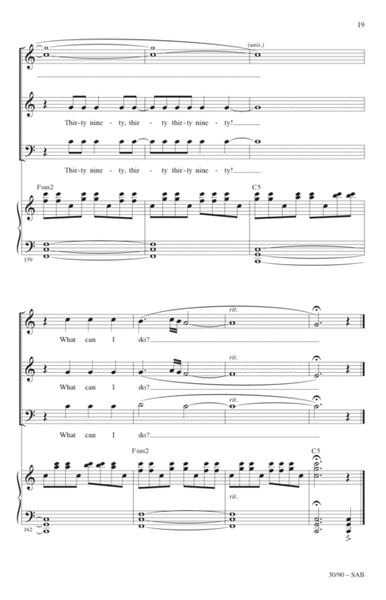 30/90 (from tick, tick... BOOM!) (arr. Roger Emerson)