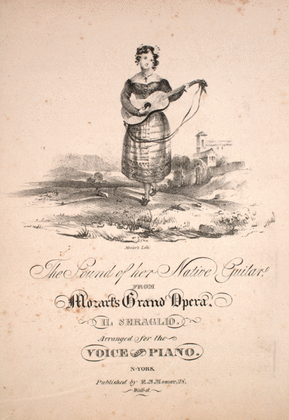 Book cover for The Sound of Her Native Guitar, from Mozart's Grand Opera, Il Seraglio