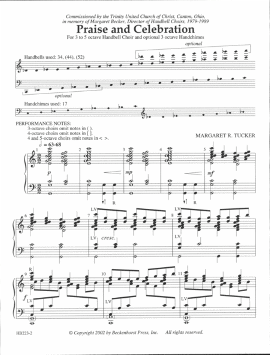 Praise and Celebration 5-Octaves scores gallery preview page 2