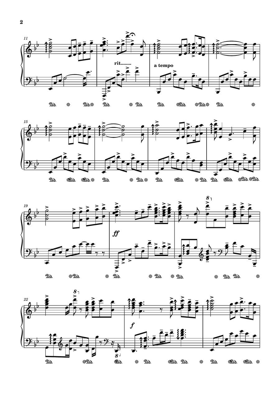 The Impossible Dream (the Quest) Piano Solo scores gallery preview page 2