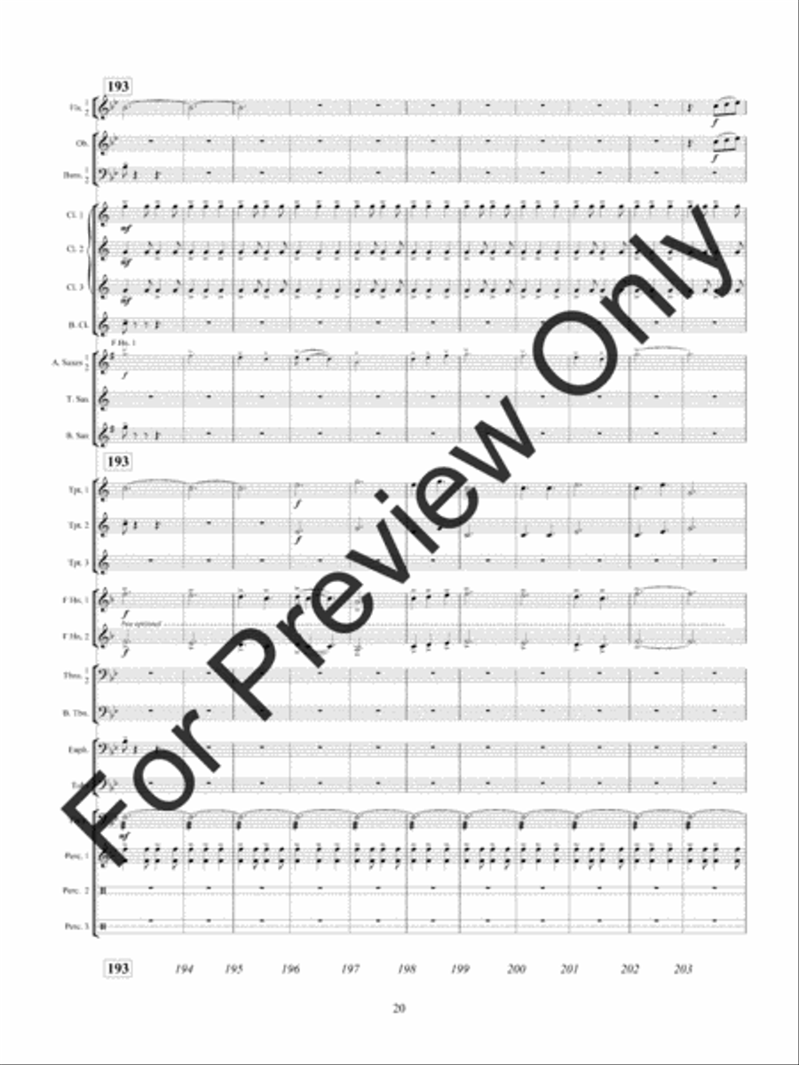 American Hymn Tune Sketches Concert Band scores gallery preview page 23