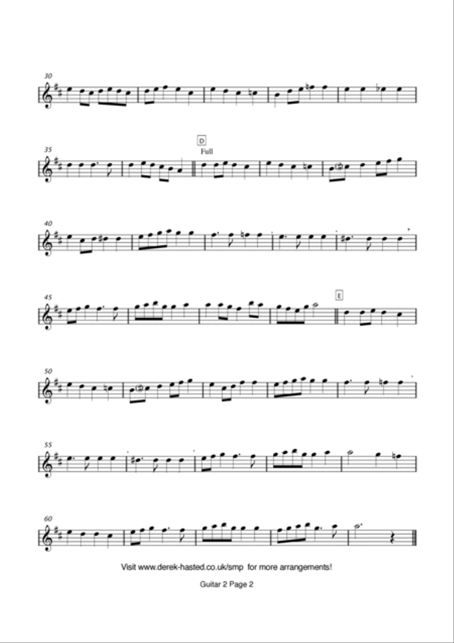 Where Is Love? Guitar Ensemble scores gallery preview page 6