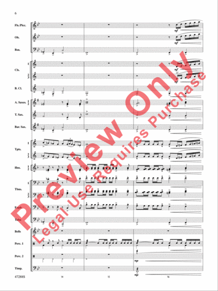 Riverside Overture Concert Band scores gallery preview page 7