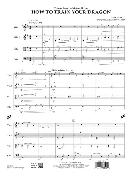 How To Train Your Dragon (arr. Robert Longfield) - Conductor Score (Full Score)