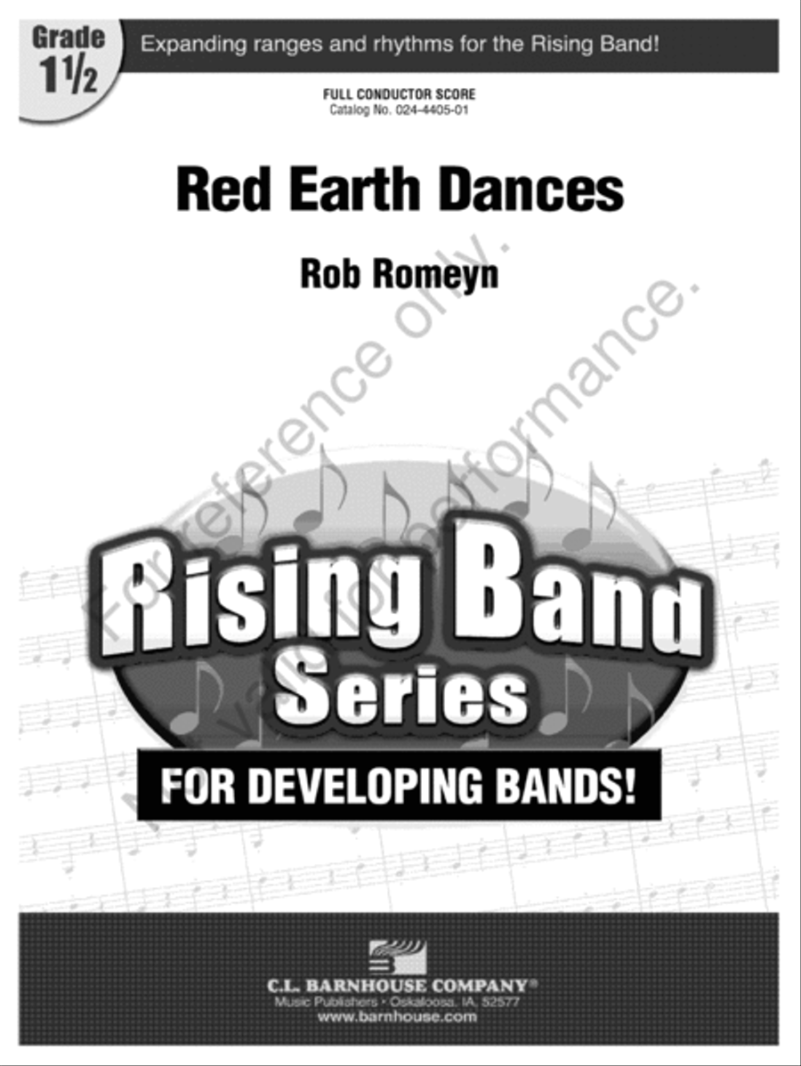 Red Earth Dances Concert Band scores gallery preview page 2