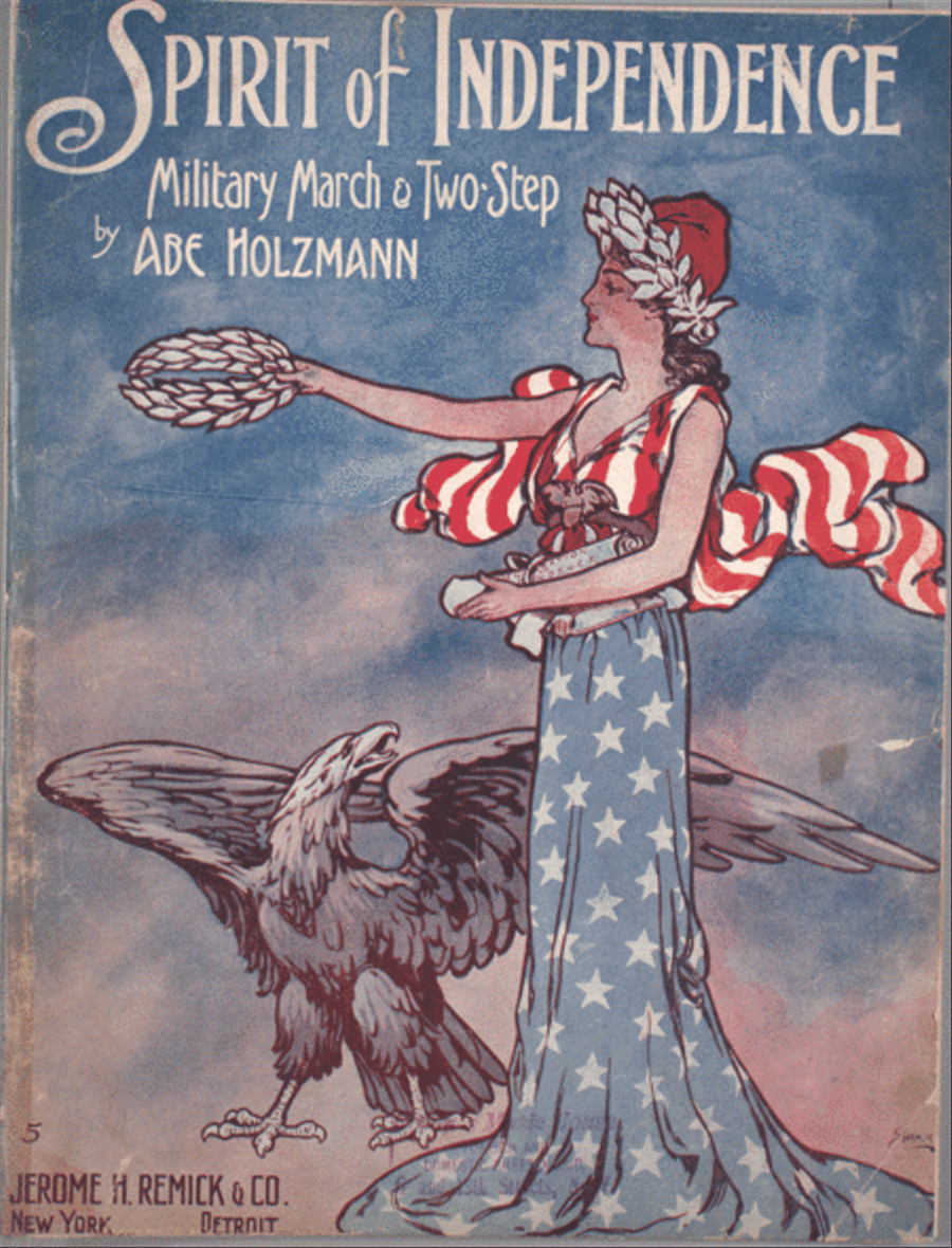 Spirit of Independence. Military March & Two-Step Piano Solo scores gallery preview page 1