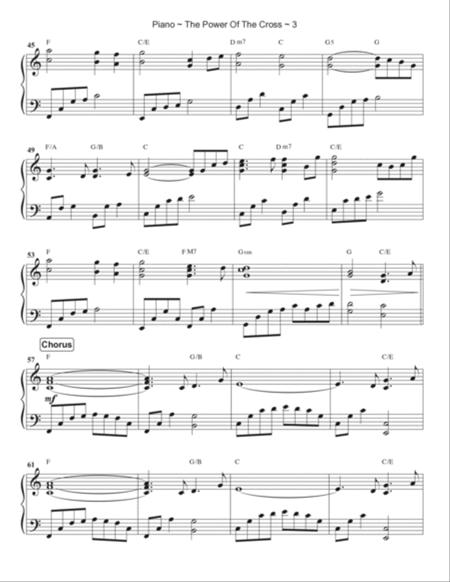 The Power Of The Cross (oh To See The Dawn) Piano Solo scores gallery preview page 4