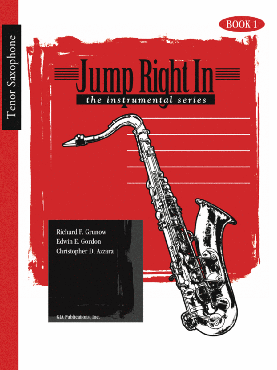 Jump Right In: Student Book 1 - Tenor Sax (Book with MP3s) Concert Band Methods scores gallery preview page 1