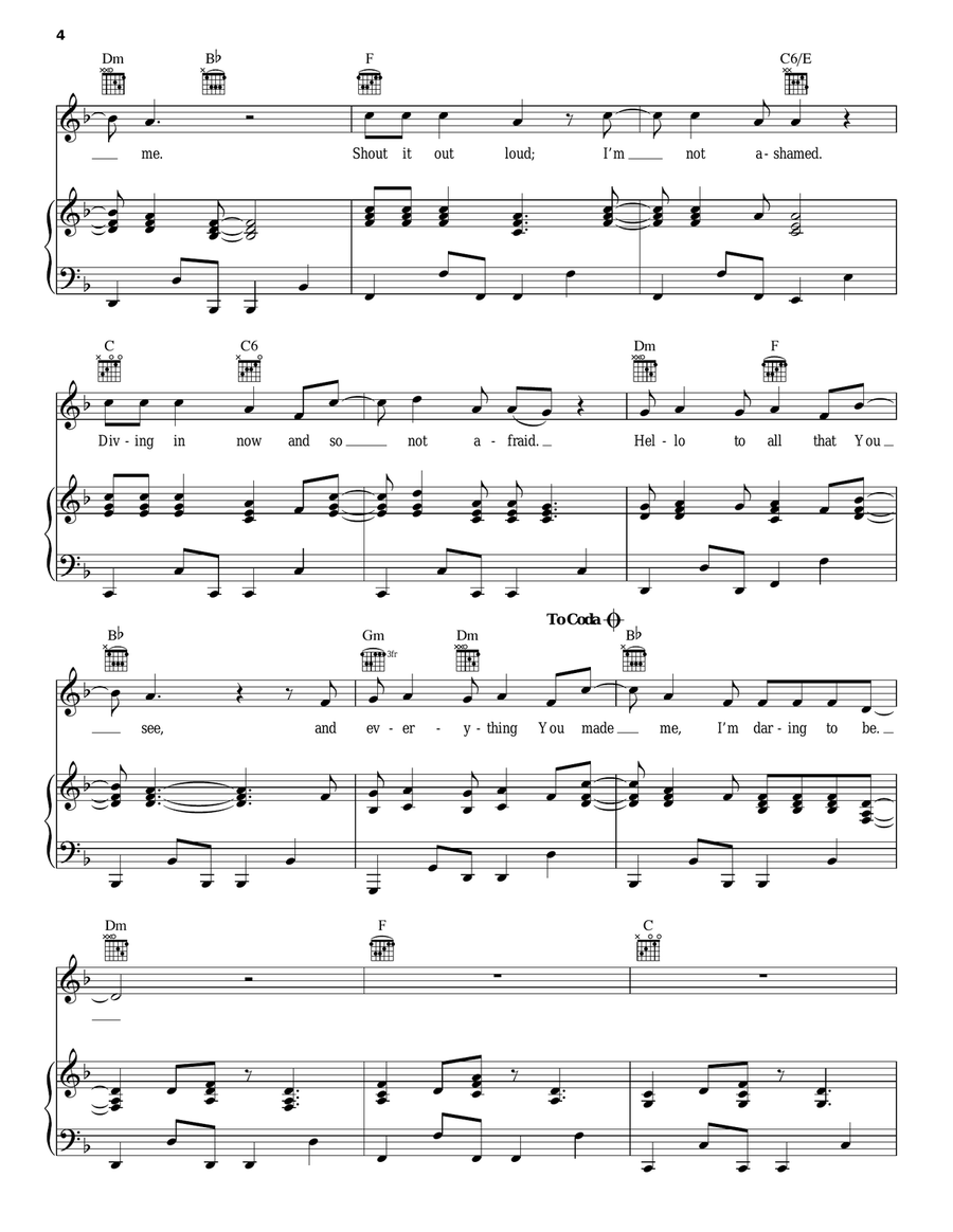 Daring To Be Acoustic Guitar scores gallery preview page 4