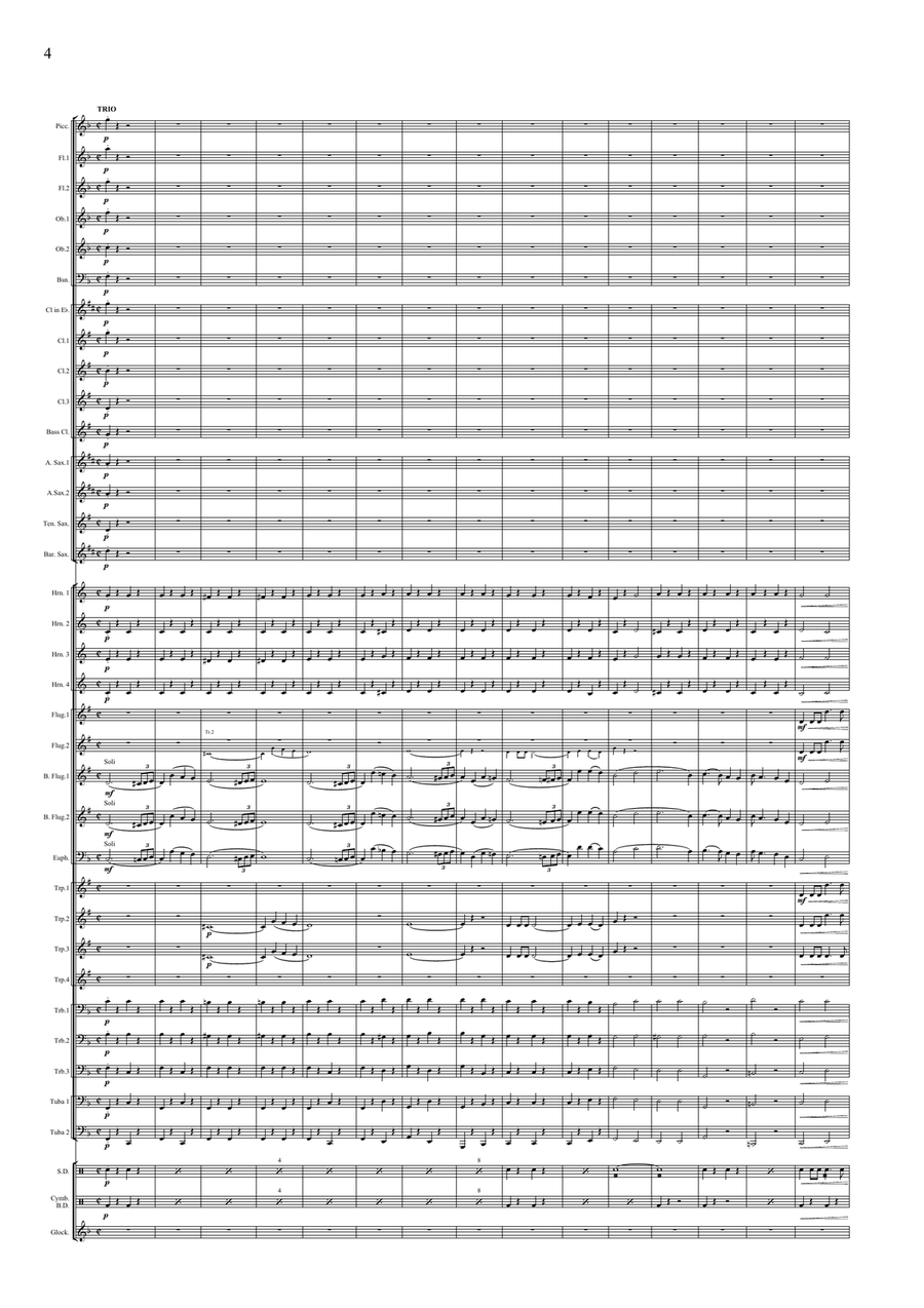 Magyar vitézek March Concert Band scores gallery preview page 6