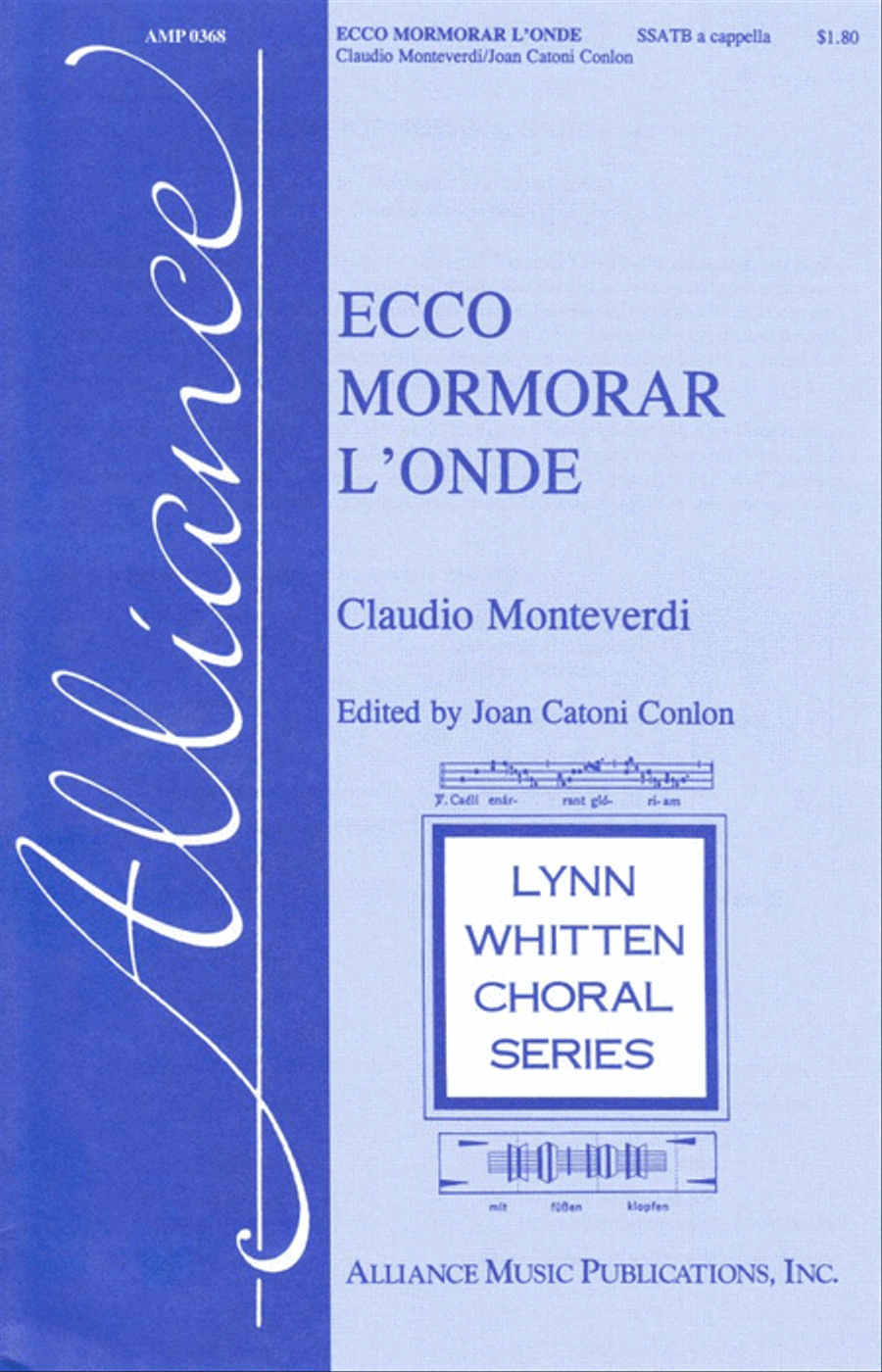Ecco Mormorar L'onde SSATB scores gallery preview page 1