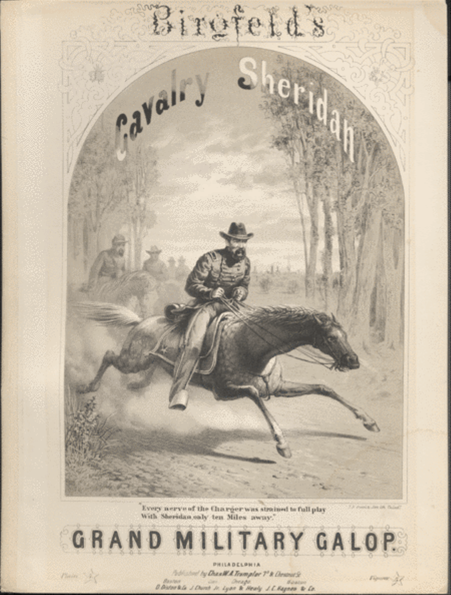 Birgfeld's Cavalry Sheridan Grand Military Galop Piano Solo scores gallery preview page 1