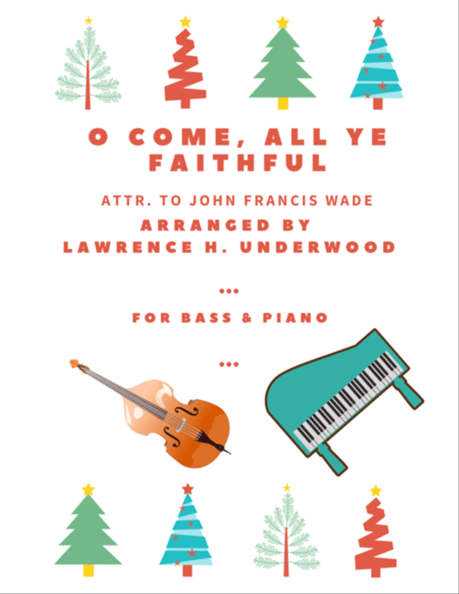 O Come, All Ye Faithful for Solo Double Bass Double Bass scores gallery preview page 1