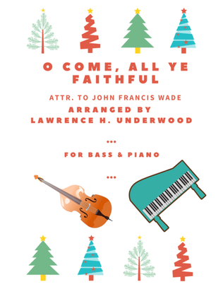 Book cover for O Come, All Ye Faithful for Solo Double Bass