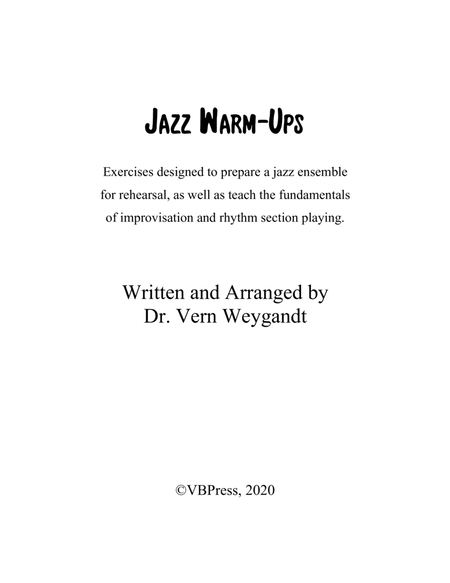 Jazz Warm-Ups (for Jazz Ensemble or Combo)