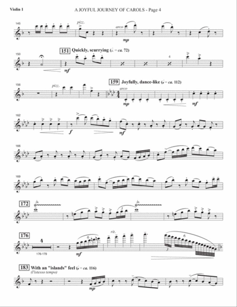 The Song Heard 'Round the World - Violin 1 Choir scores gallery preview page 5