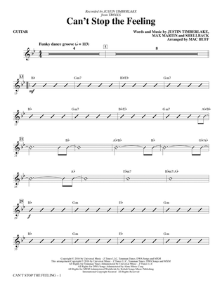Can't Stop the Feeling (from Trolls) (arr. Mac Huff) - Guitar