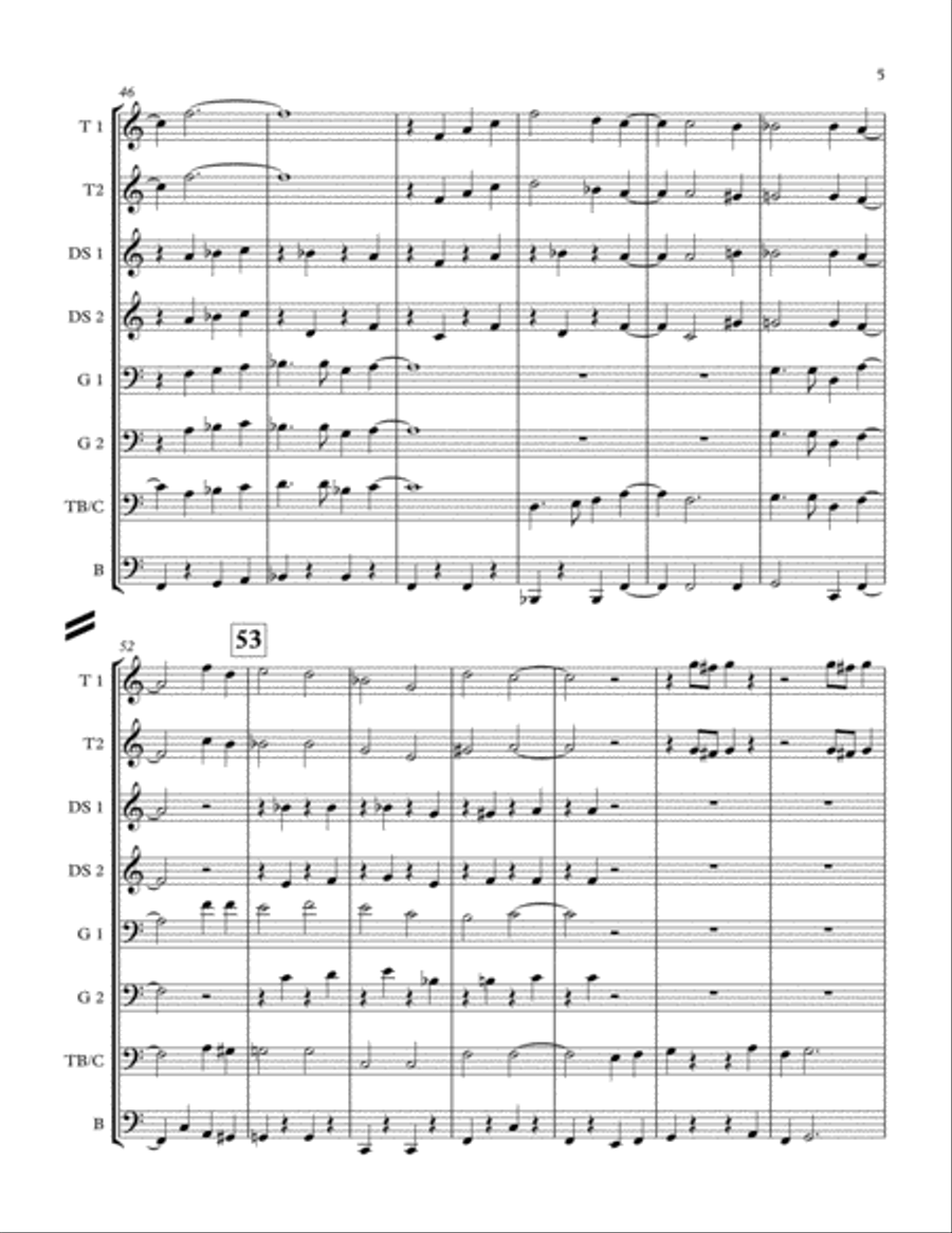 Zip-A-Dee-Doo-Dah Percussion Ensemble scores gallery preview page 5