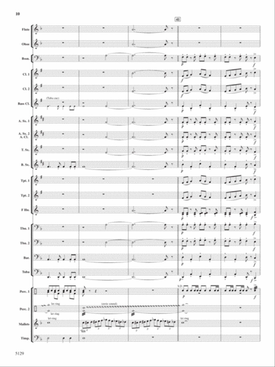 Witch's Dance Concert Band scores gallery preview page 10