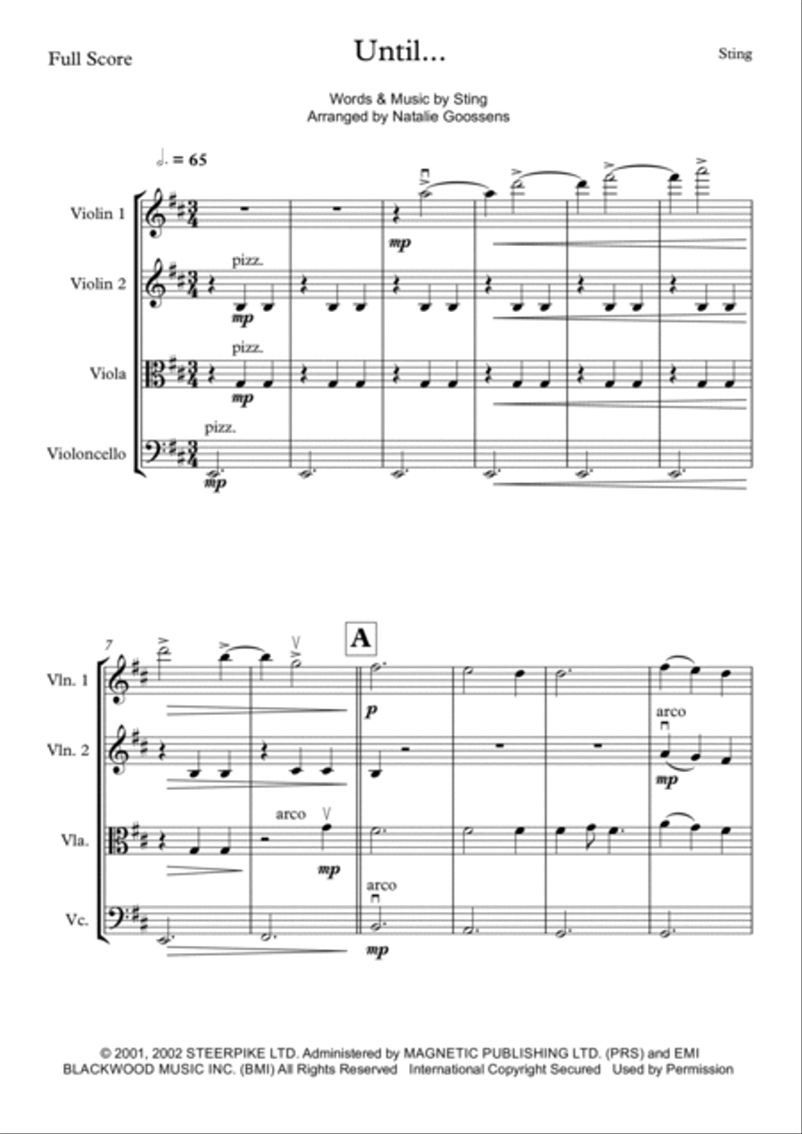 Until... Until... String Quartet scores gallery preview page 2