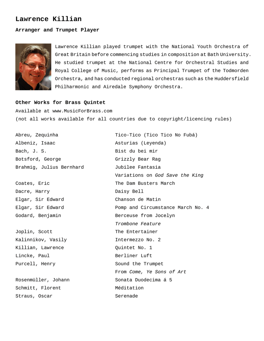 Aquarela Brasileira (aquarela Do Brasil) (brasil) Brass Quintet scores gallery preview page 2